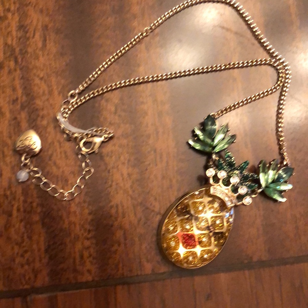 Betsey Johnson Pineapple Queen necklace